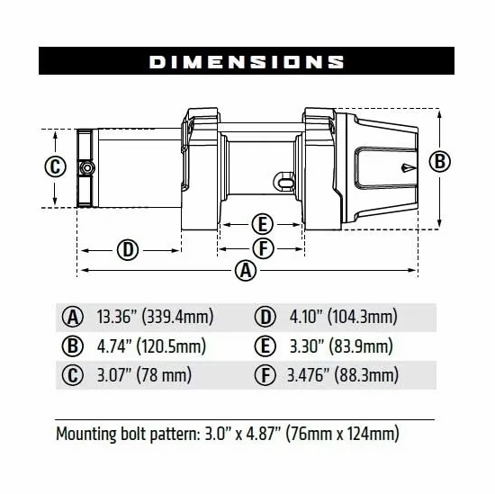 Warn VRX 3500S Winch w/ Synthetic Rope - alt image 2
