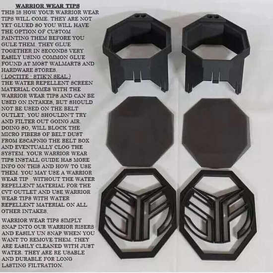 Warrior Riser Dual Snorkel Kit by Snorkel Your ATV - 2021-23 Can Am Commander - alt image 11