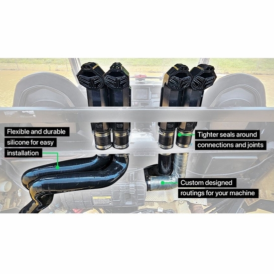 Warrior Riser Silicone Snorkel Kit by Snorkel Your ATV - Mid Size Polaris Ranger SP 570 - alt image 9