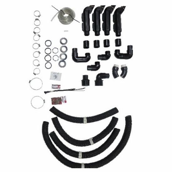 Warrior Riser Snorkel Kit by Snorkel Your ATV - 2007-15 Yamaha Grizzly 550, 700 - alt image 1