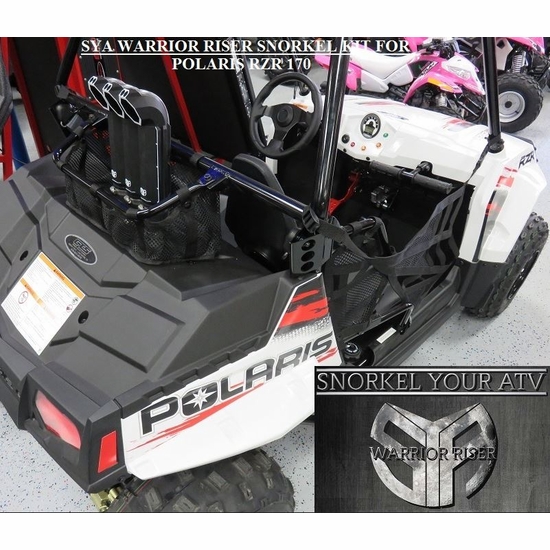 Warrior Riser Snorkel Kit by Snorkel Your ATV - 2010-21 Polaris RZR 170 - alt image 2