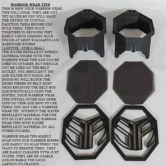 Warrior Riser Snorkel Kit by Snorkel Your ATV - 2016-21 CF Moto CForce 400, 500 - alt image 5