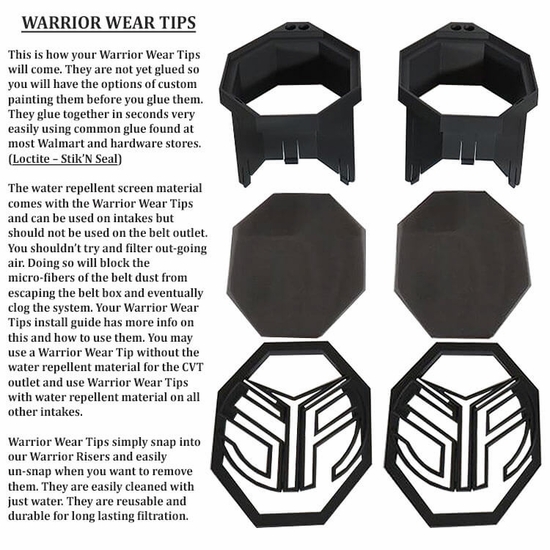 Warrior Riser Snorkel Kit by Snorkel Your ATV - 2017-20 Can Am Maverick X3 - alt image 4