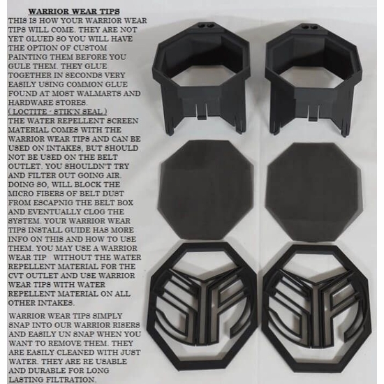 Warrior Riser Snorkel Kit by Snorkel Your ATV - 2022 Polaris RZR 200 - alt image 4