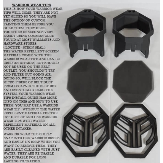 Warrior Riser Snorkel Kit by Snorkel Your ATV - CF Moto ZForce 950 - alt image 2