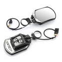 XTC SIX12 Billet LED Side View Mirrors w/ 1.85 Inch Clamp (Sold in Pairs)