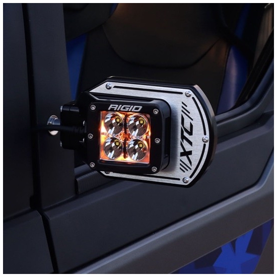 XTC SIX12 Billet LED Side View Mirrors w/ 1.85 Inch Clamp (Sold in Pairs) - alt image 1