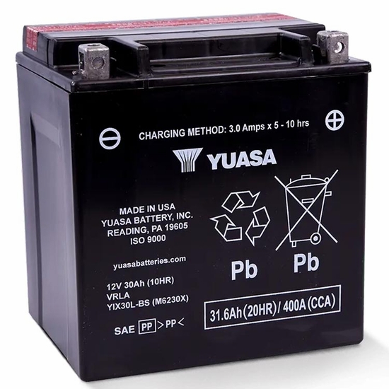 Yuasa Fresh Pack Maintenance Free Battery - 2009-23 Arctic Cat, Can-Am, CF Moto, Polaris, Textron