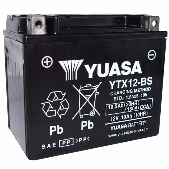 Yuasa Fresh Pack Maintenance Free Battery - 2016-24 Polaris RZR 170, 200