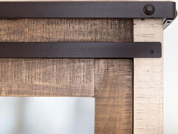 Antique 2 Drawer, 1 Sliding Door, 1 Mirror Door Armoire