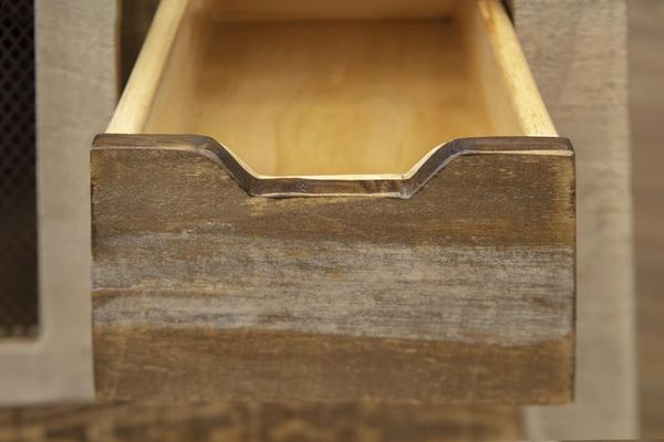 Antique 2 Drawer Chairside Table