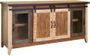 Antique 2 Glass Doors, 2 Sliding Doors 70" TV Stand