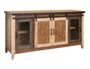 Antique 2 Glass Doors, 2 Sliding Doors 70" TV Stand