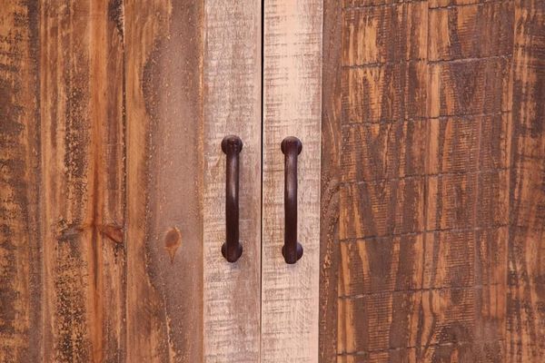 Antique 2 Glass Doors, 2 Sliding Doors 80" TV Stand