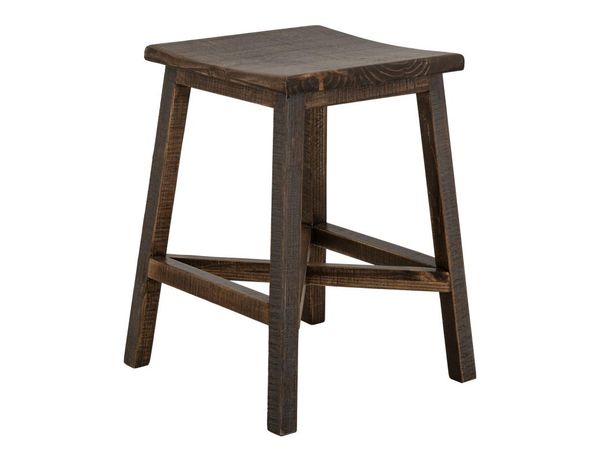 Loft Brown 24" Wooden Stool