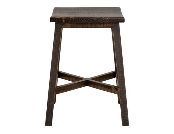 Loft Brown 24" Wooden Stool