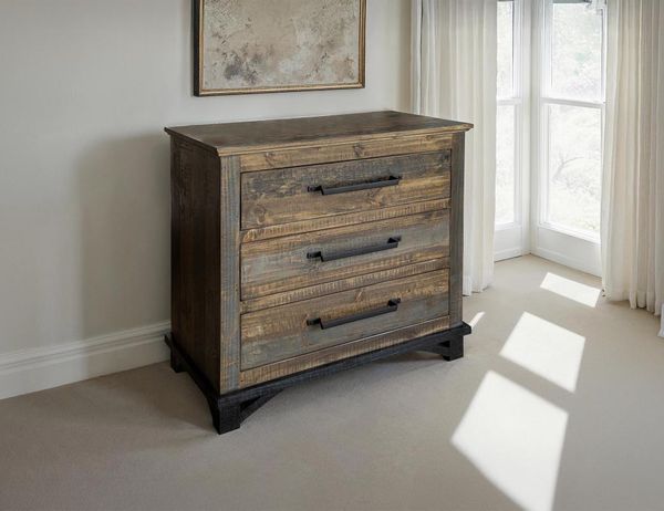 Loft Brown 3 Drawer Chest