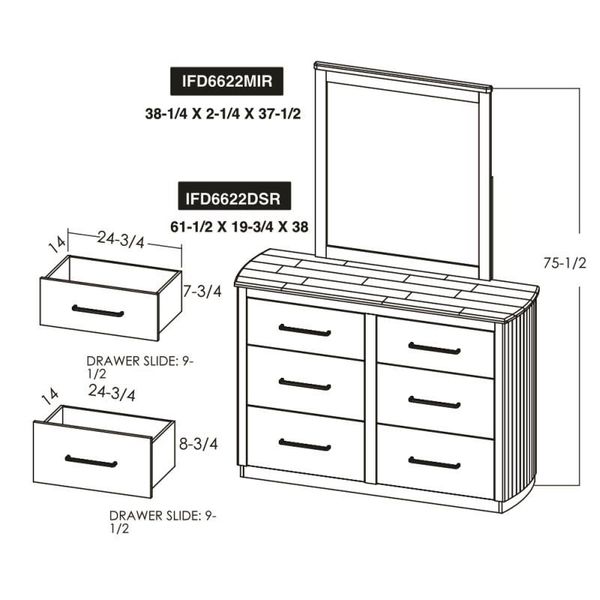 Mezquite 6 Drawer Dresser