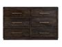 Dark Mezquite 6 Drawer Dresser