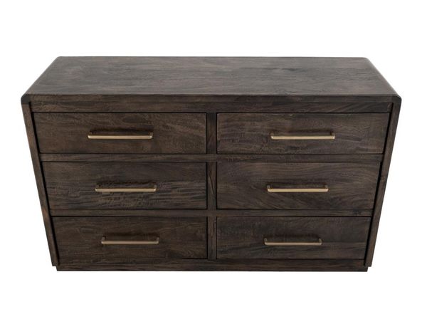 Dark Mezquite 6 Drawer Dresser