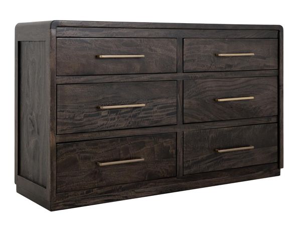 Dark Mezquite 6 Drawer Dresser