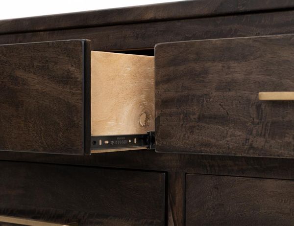 Dark Mezquite 6 Drawer Dresser