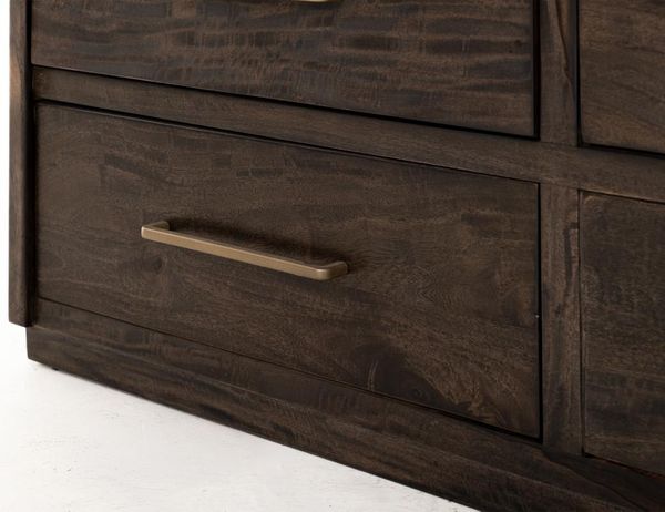 Dark Mezquite 6 Drawer Dresser