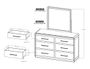 Dark Mezquite 6 Drawer Dresser