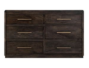Dark Mezquite 6 Drawer Dresser