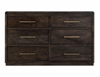 Dark Mezquite 6 Drawer Dresser