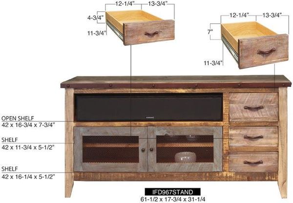 Antique Collection 62" TV Stand