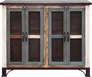 Antique Multicolor 4-Door Console