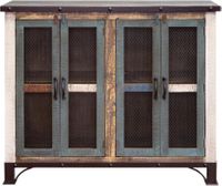 Antique Multicolor 4-Door Console