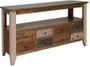 Antique Multicolor 8-Drawer Sofa Table