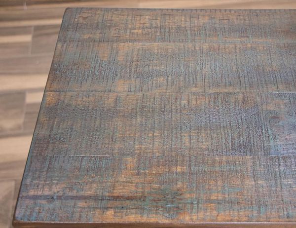 Antique Multicolor 8-Drawer Sofa Table