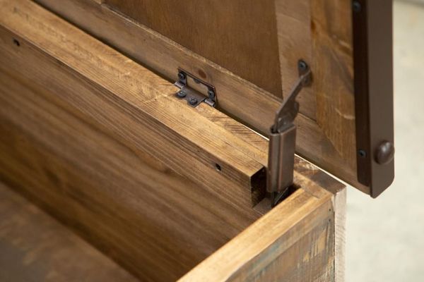 Antique Multicolor Bedroom Trunk