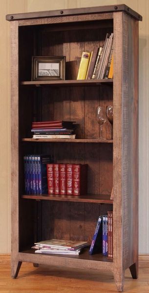 Antique Multicolor Bookcase - 70"