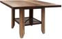 Antique Multicolor Counter Height 52-Inch Dining Table