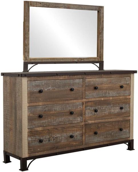 Antique Multicolor Dresser