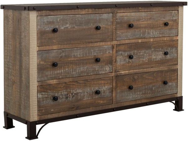 Antique Multicolor Dresser