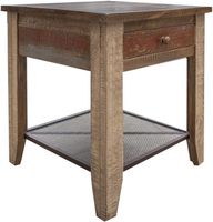 Antique Multicolor End Table
