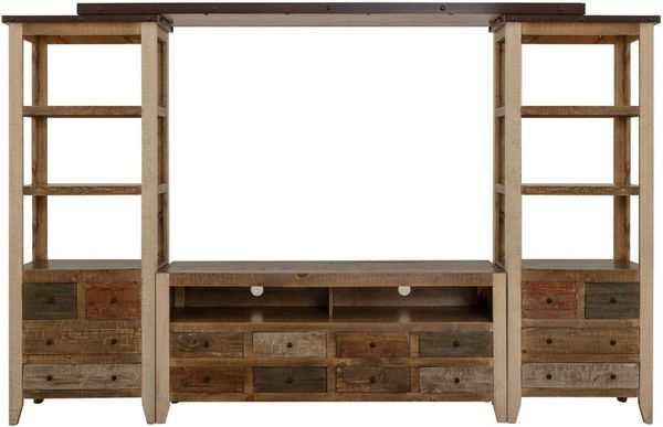 Antique Multicolor Wall Unit