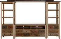 Antique Multicolor Wall Unit