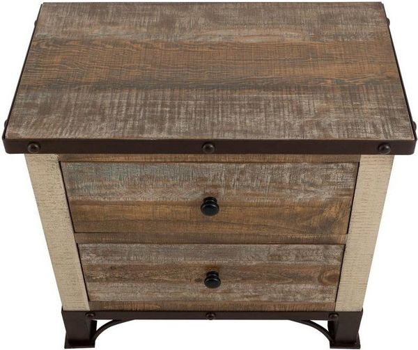Antique Multicolor Nightstand