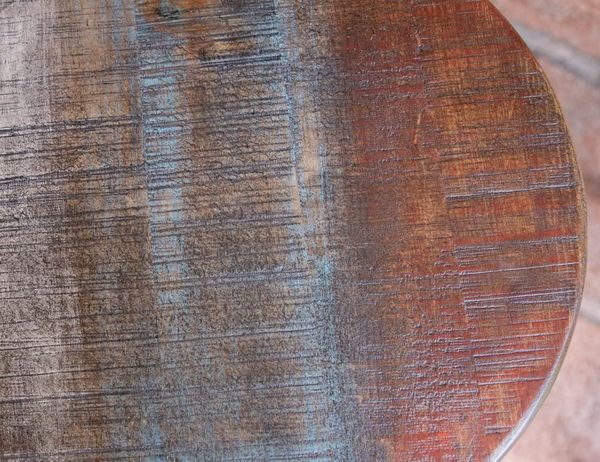 Antique Multicolor Swivel Adjustable Barstool