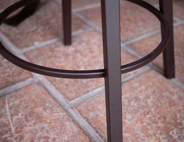 Antique Multicolor Swivel Adjustable Barstool