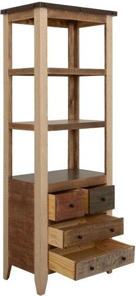 Antique Multicolor Wall Unit