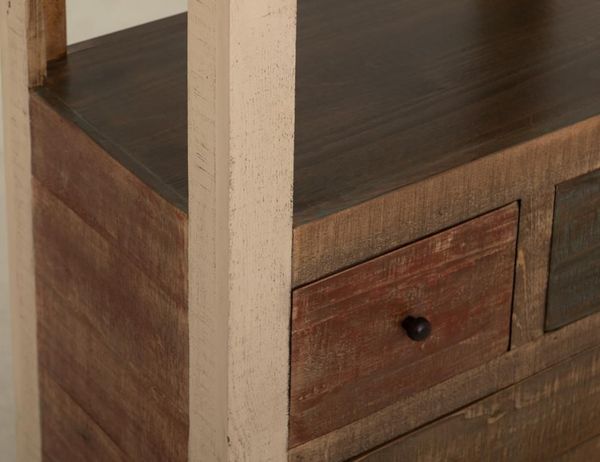 Antique Multicolor Wall Unit