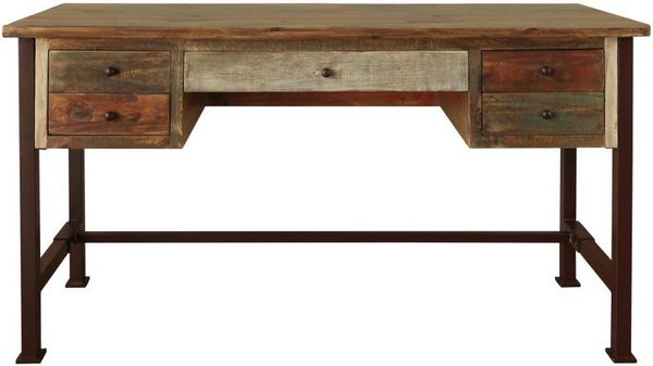 Antique Multicolor Writing Desk