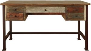 Antique Multicolor Writing Desk